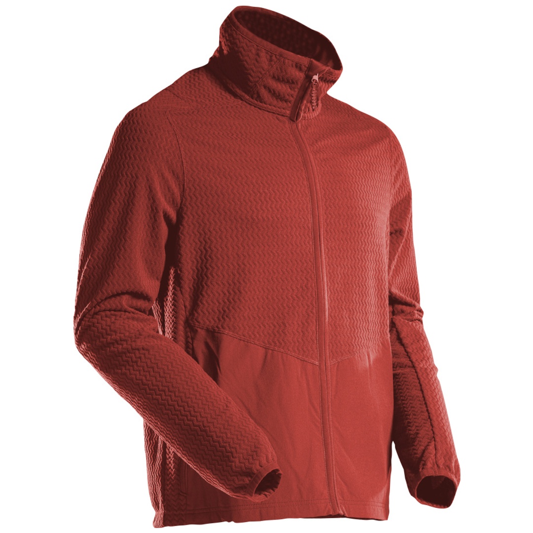 Mascot Microfleece Pullover mit Reißverschluss Microfleecejacke Gr. 4XL, Herbstrot