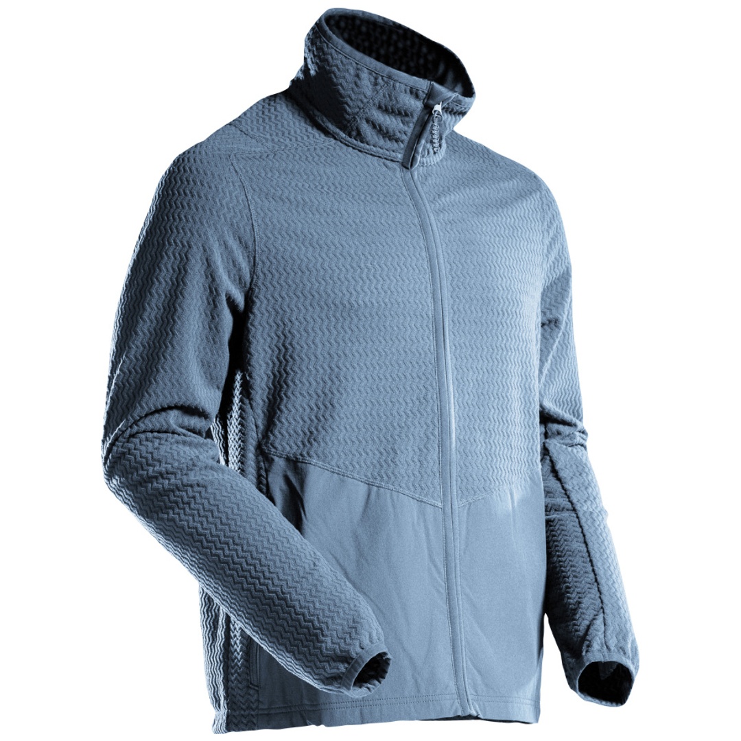 Mascot Microfleece Pullover mit Reißverschluss Microfleecejacke Gr. 4XL, steinblau
