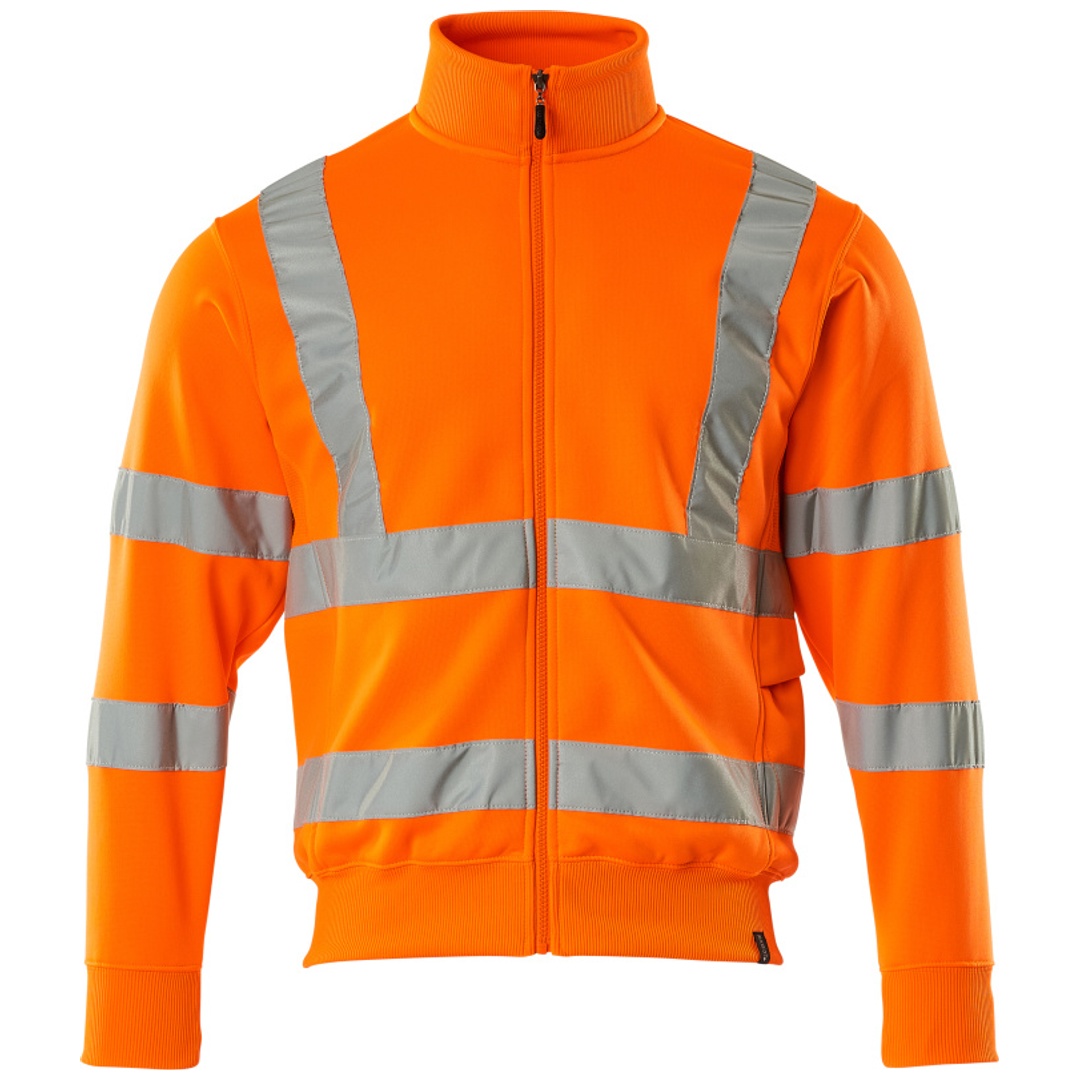 Mascot Warnschutz Sweatshirt MARINGA SAFE CLASSIC mit Reißverschluss 50115 Gr. S warnorange