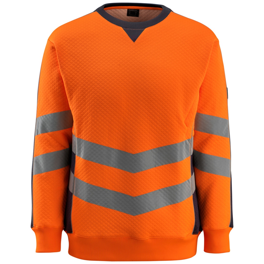 Mascot Warnsweatshirt SAFE SUPREME Wigton Gr. S warnrange/schwarzblau