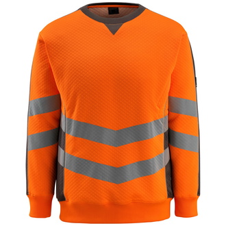 Mascot Warnsweatshirt SAFE SUPREME Wigton Gr. L hi-vis orange/dunkelanthrazit