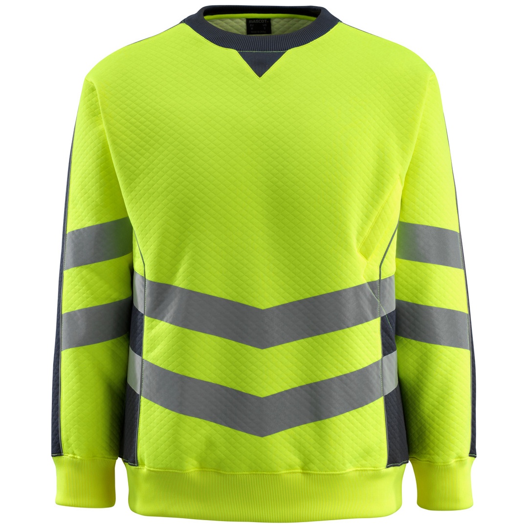 Mascot Warnsweatshirt SAFE SUPREME Wigton Gr. S warngelb/schwarzblau