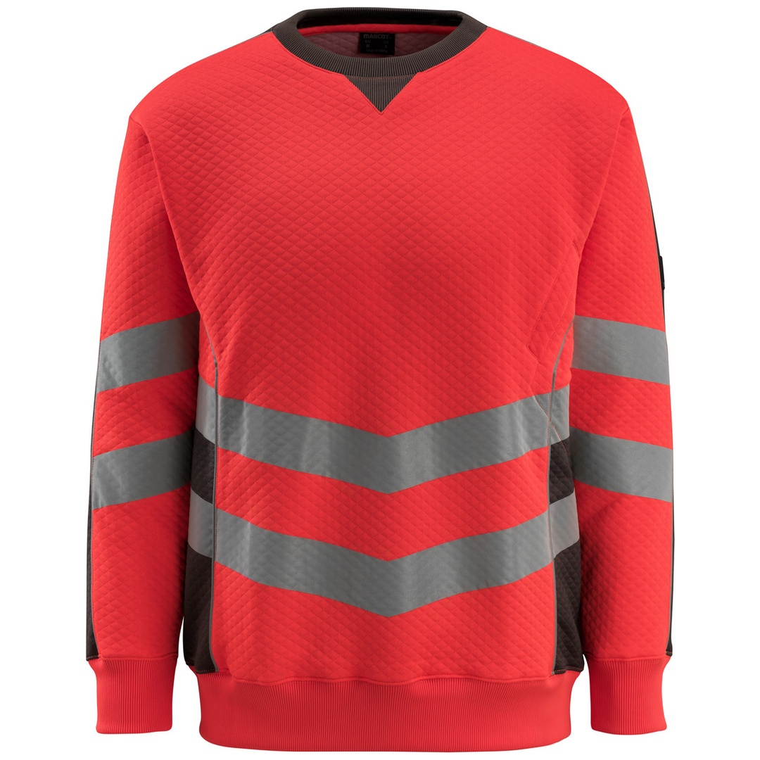 Mascot Warnsweatshirt SAFE SUPREME Wigton Gr. XL hi-vis rot/dunkelanthrazit