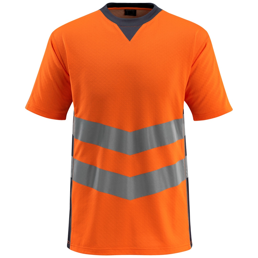 Mascot Warnschutz T-Shirt SANDWELL SAFE SUPREME 50127 Gr. L warnorange/schwarzblau