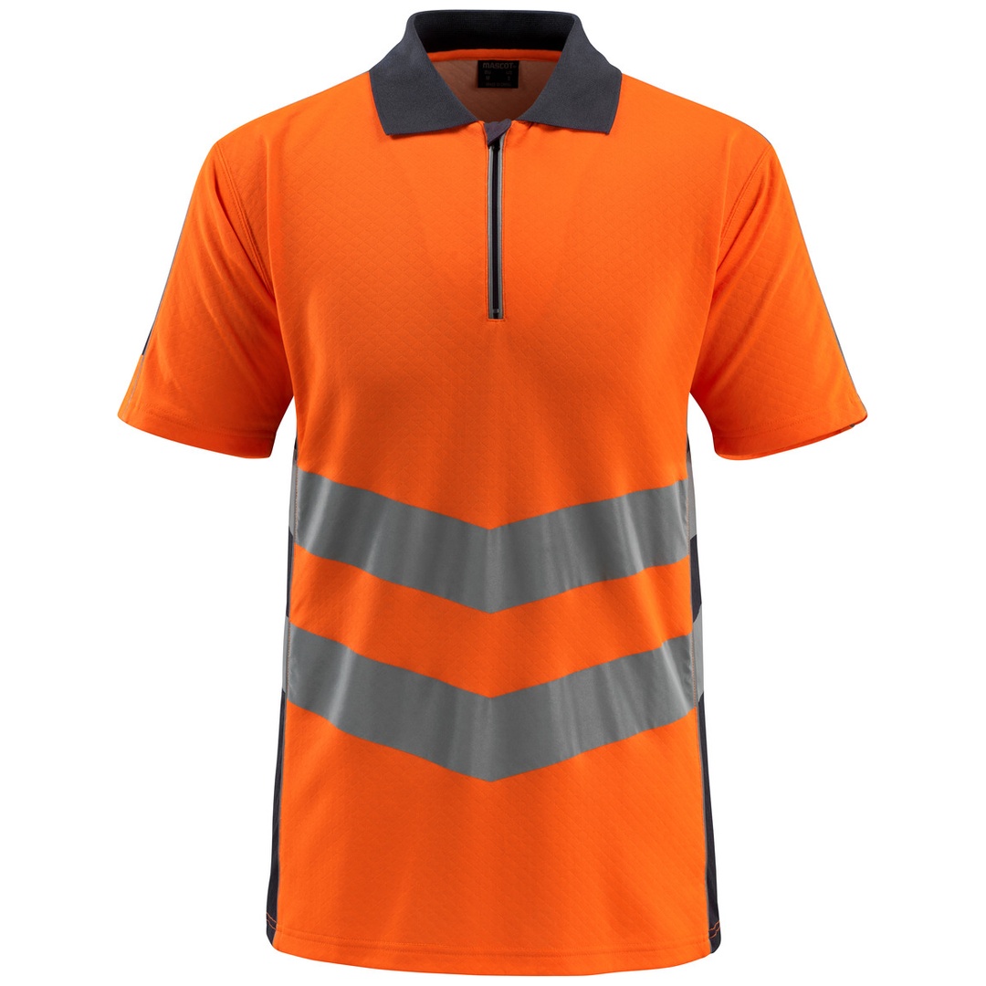 Mascot Warnschutz Polo-Shirt MURTON SAFE SUPREME 50130 Gr. 3XL hi-vis orange/schwarzblau