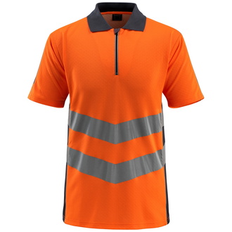 Mascot Warnschutz Polo-Shirt MURTON SAFE SUPREME 50130 Gr. 2XL hi-vis orange/schwarzblau