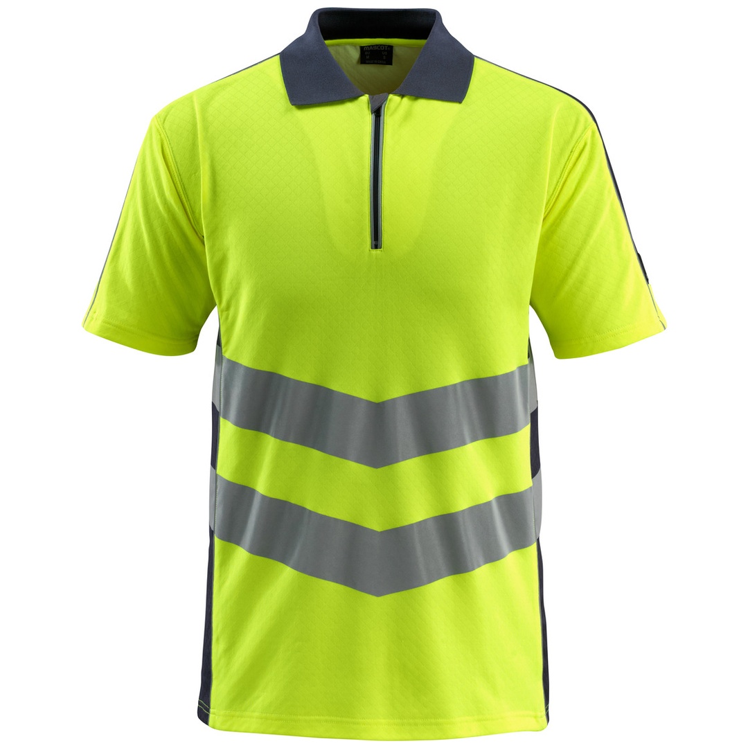 Mascot Warnschutz Polo-Shirt MURTON SAFE SUPREME 50130 Gr. S hi-vis gelb/schwarzblau