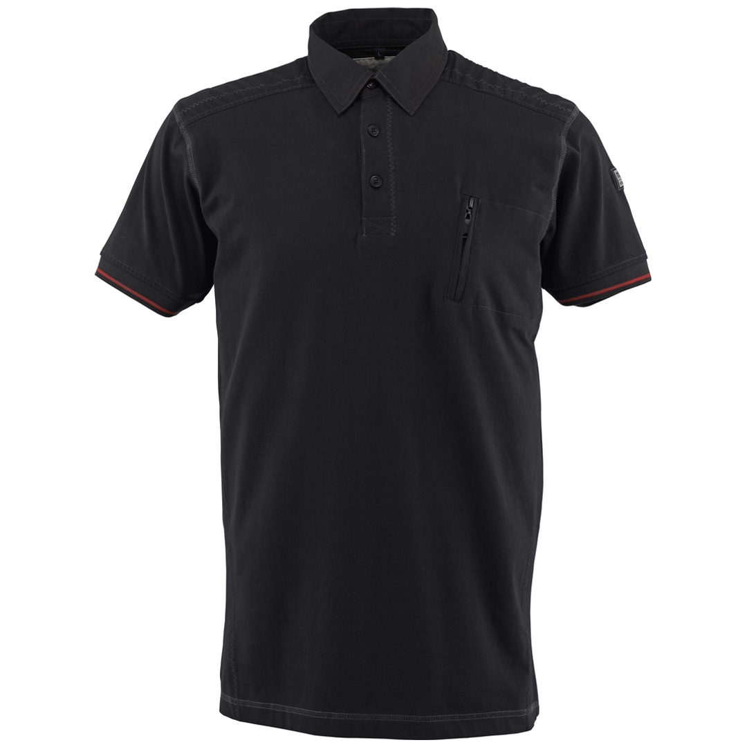 Mascot Polo-Shirt KRETA mit Brusttasche FRONTLINE 50351 Gr. 4XL schwarz