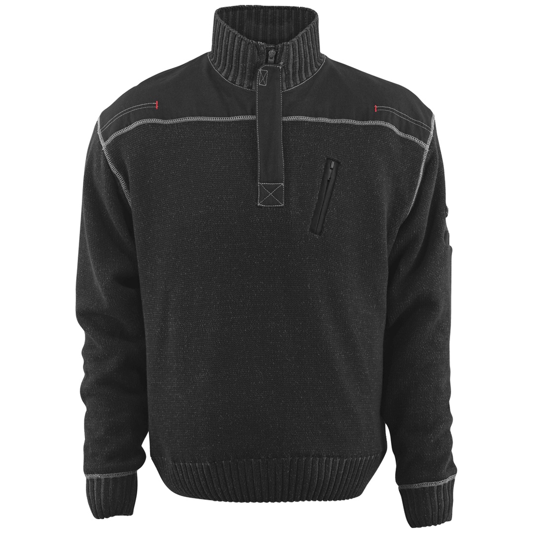 Mascot Strickpullover NAXOS FRONTLINE mit kurzem Reißverschluss 50354 Gr. XL schwarz