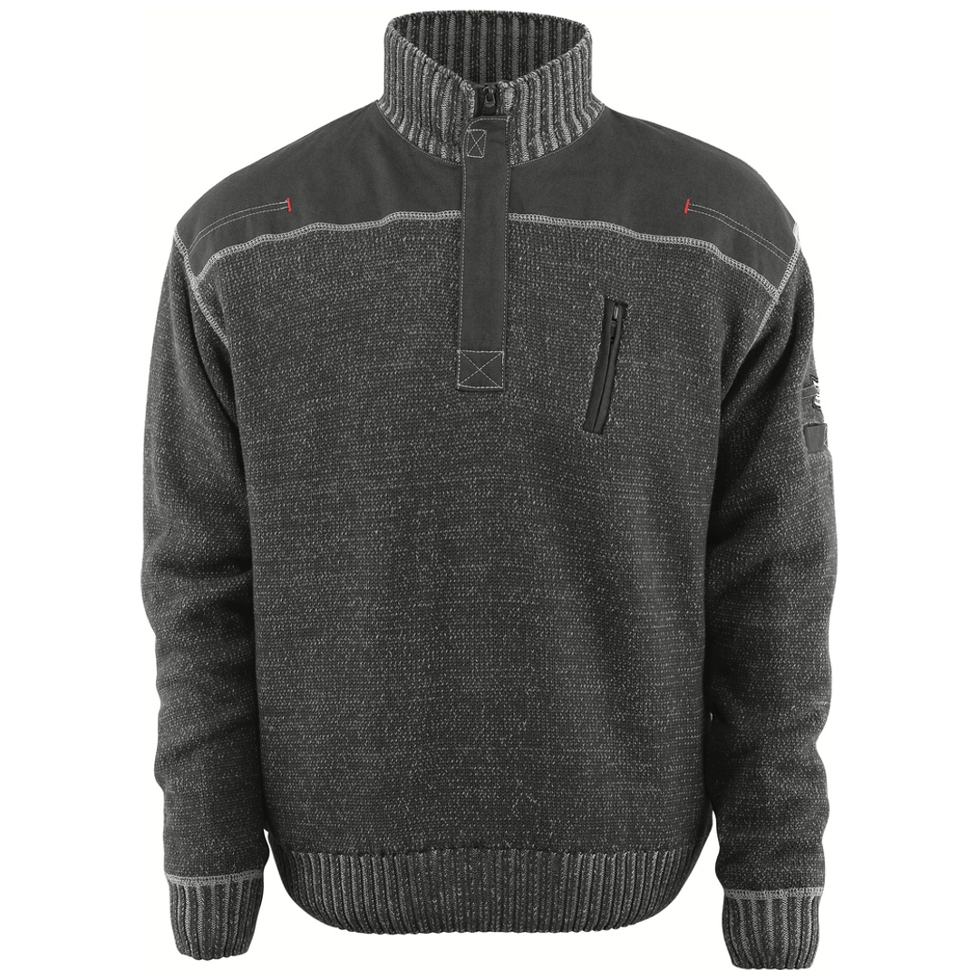 Mascot Strickpullover NAXOS FRONTLINE mit kurzem Reißverschluss 50354 Gr. L hellanthrazit