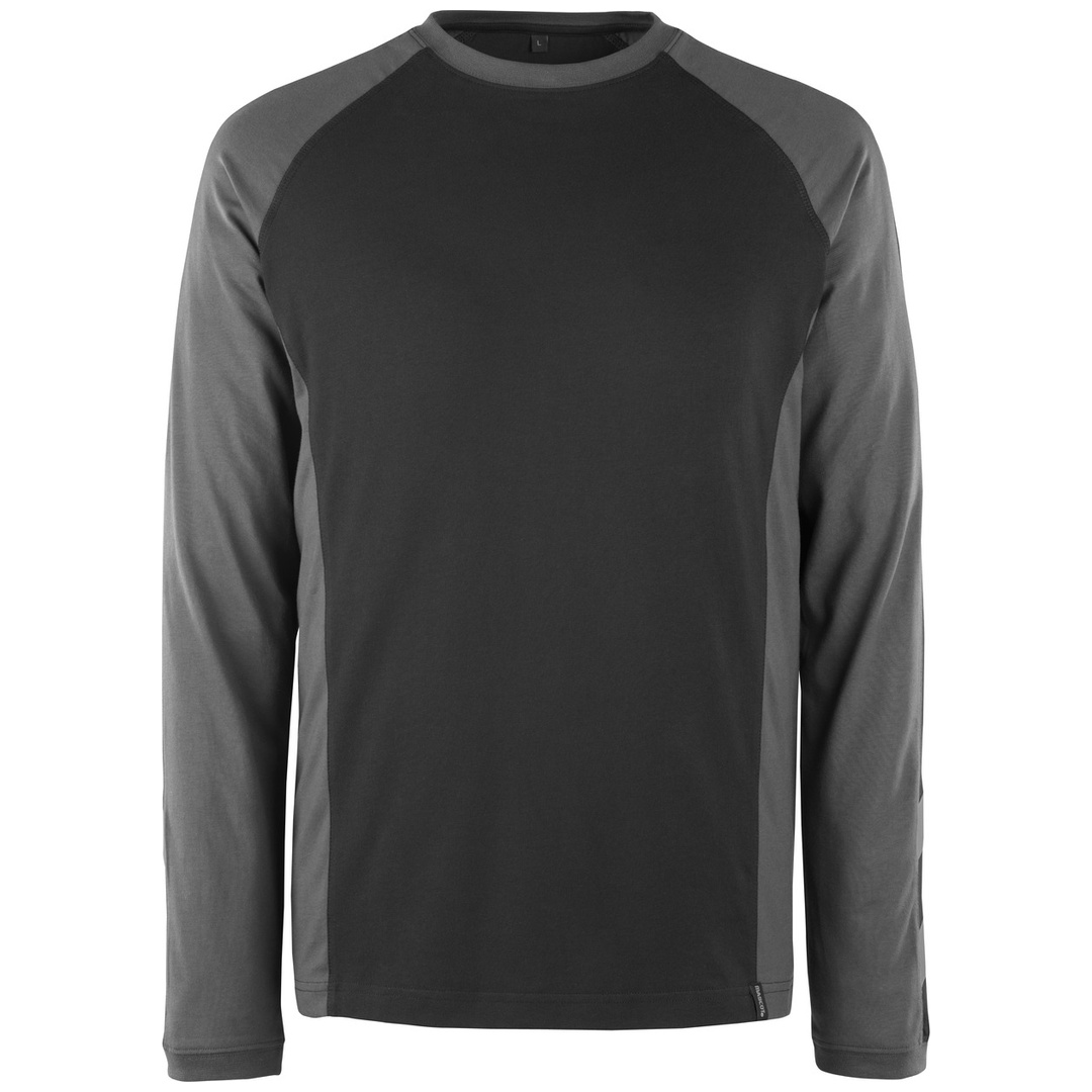 Mascot T-Shirt BIELEFELD UNIQUE langarm 50568 L schwarz/dunkelanthrazit