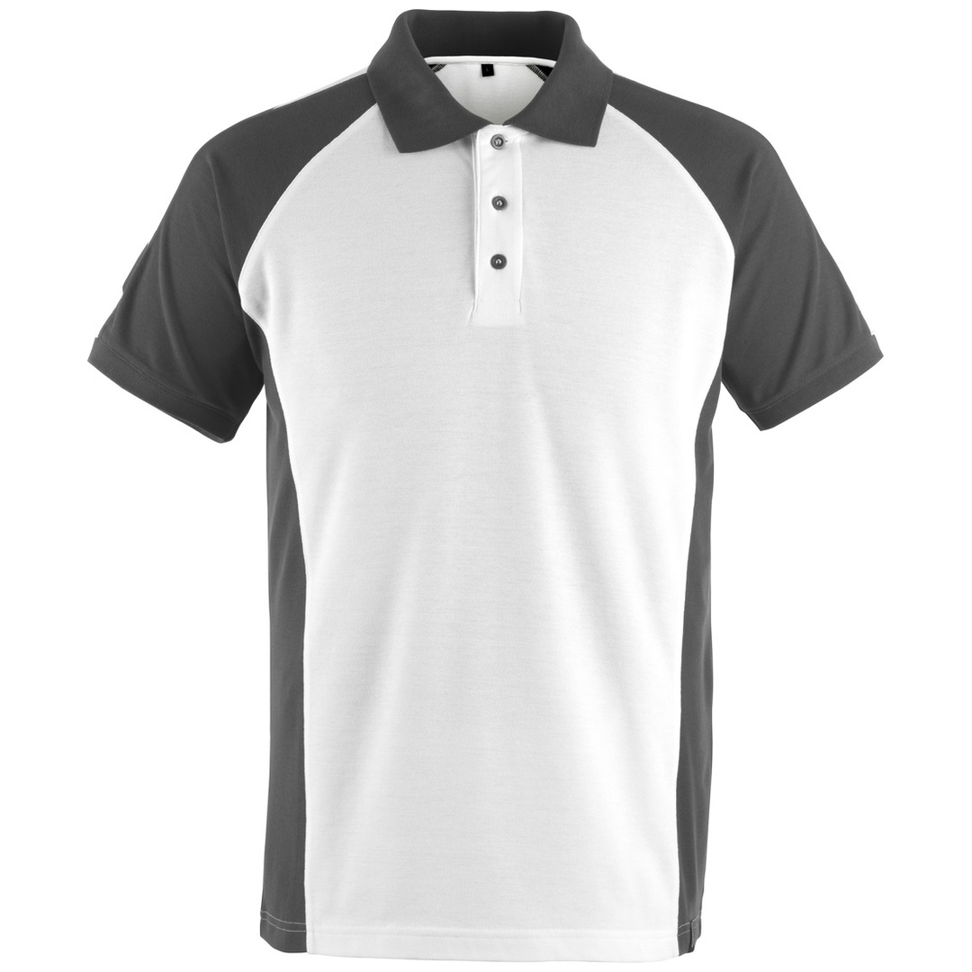 Mascot UNIQUE Poloshirt Bottrop Gr. XL weiss/dunkelanthrazit
