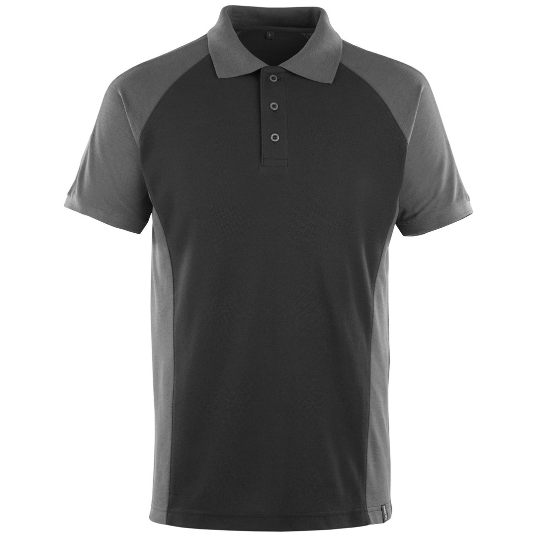 Mascot UNIQUE Poloshirt Bottrop Gr. 2XL schwarz/dunkelanthrazit