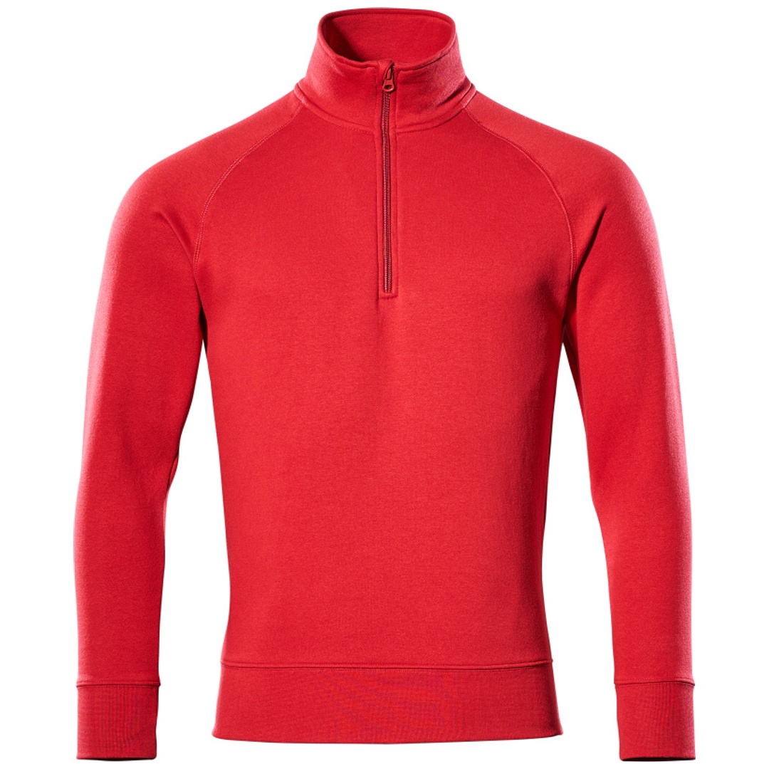 Mascot Sweatshirt NANTES CROSSOVER mit kurzem Reißverschluss, Herren 50611 Gr. L rot