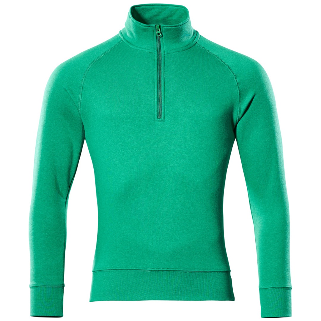 Mascot Sweatshirt NANTES CROSSOVER mit kurzem Reißverschluss, Herren 50611 Gr. 4XL grasgrün