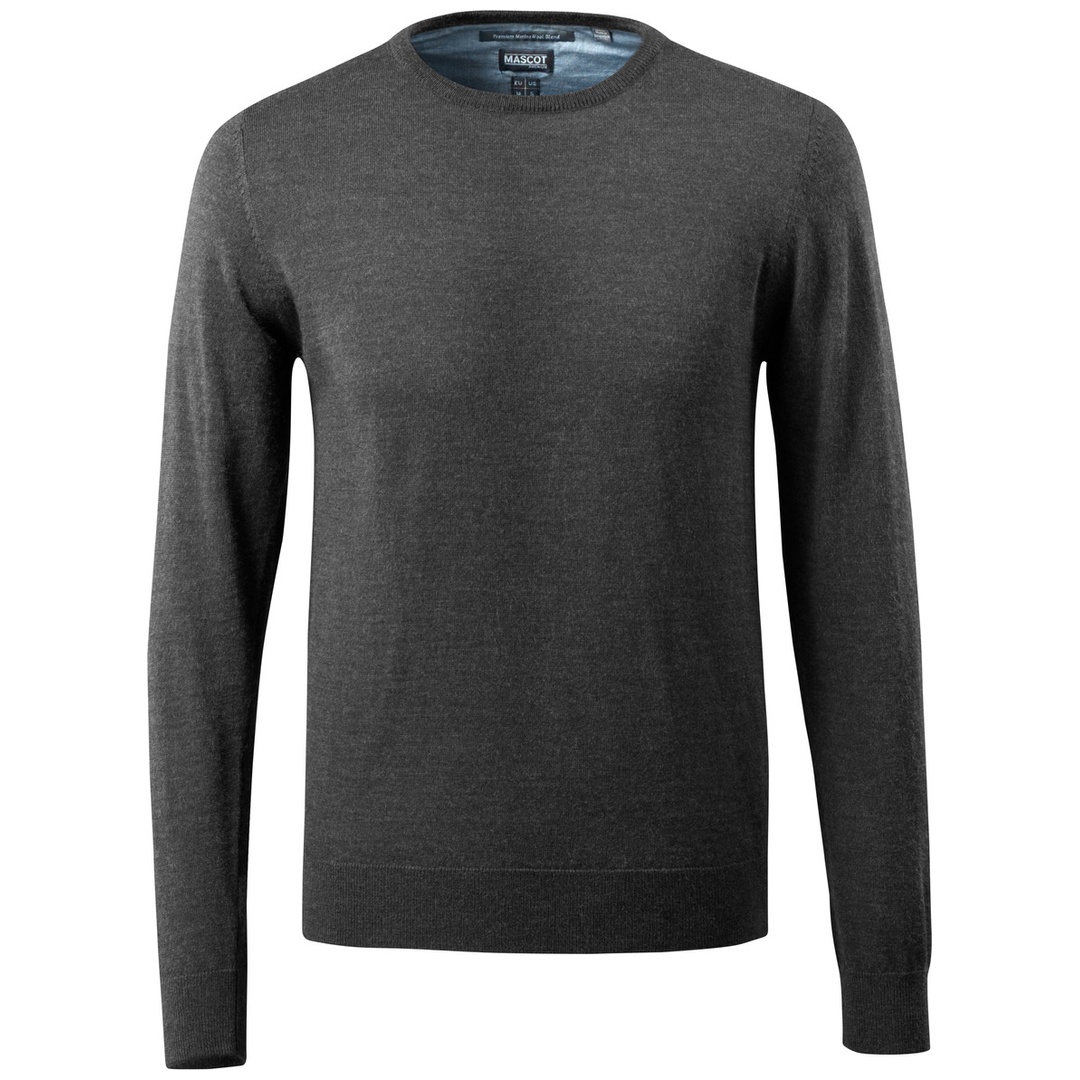 Mascot Strickpullover FRONTLINE runder Halsausschnitt; Herren 50636 Gr. M dunkelanthrazit/hellgrau-meliert
