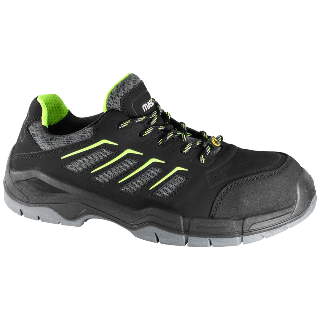 Mascot FOOTWEAR FIT Sicherheitshalbschuh Fujiyama F0108 S1P ESD DGUV W11 Gr. 42 schwarz