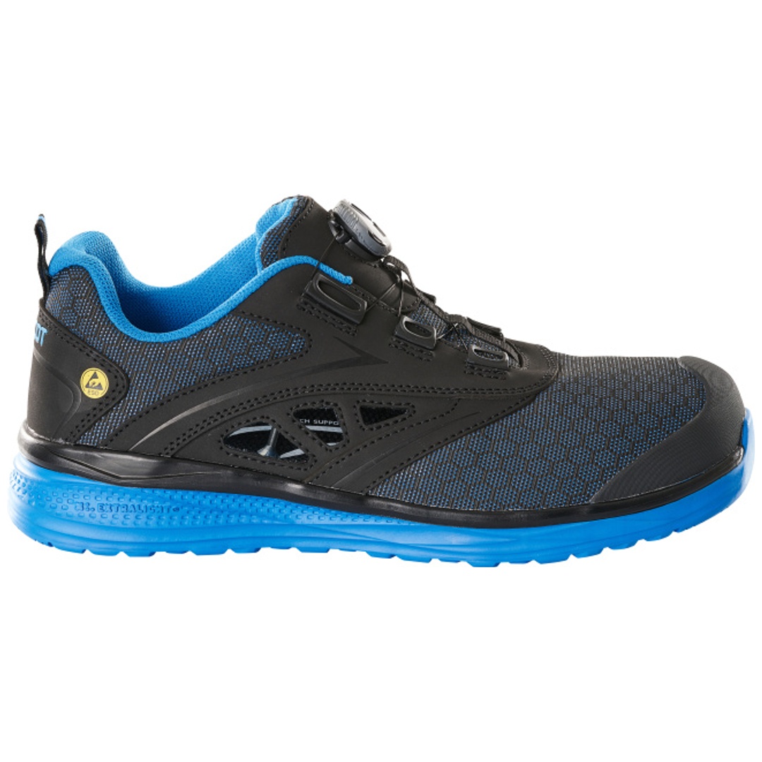 Mascot Sicherheitssandale S1P mit BOA® Sicherheitssandale S1P Sicherheitsschuhe Gr. 1036, schwarz/kornblau
