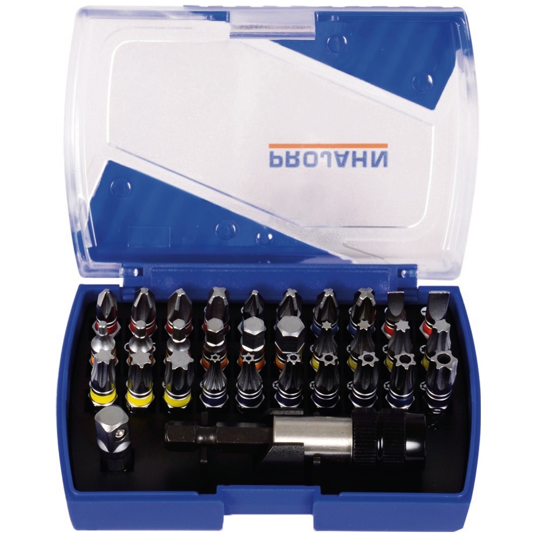 Projahn 1/4 Bit Box mit markierten Bits 32-tlg.
