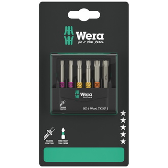 Wera Bit-Check 6 Wood TX HF 1 SB, 6-teilig