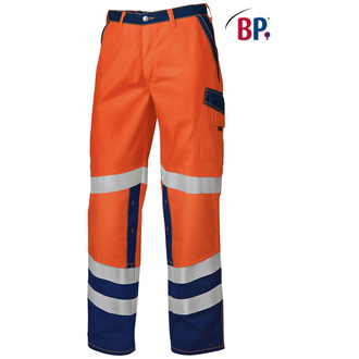 BP Warnschutzhose 2010-845 Gr. 54s warnorange/dunkelblau