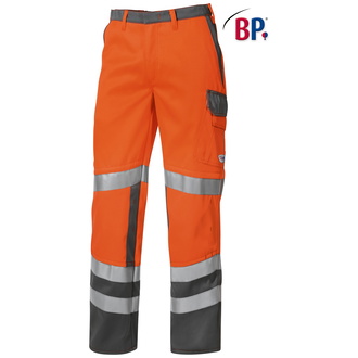 BP Warnschutzhose 2213-840 Gr. 44n warnorange/dunkelgrau