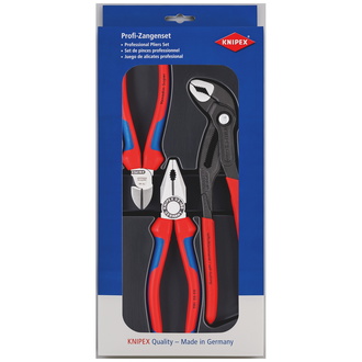 Knipex Bestseller-Paket 1 x 03 02 180, 1 x 70 02 160, 1 x 87 01 250 (SB-Karte/Blister)