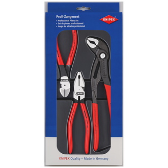 Knipex Kraft-Paket 1x 02 01 180, 1x 87 01 250, 1x 74 01 160