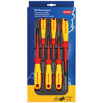 Knipex VDE Schraubendreher-Paket Phillips / Pozidriv 6-tlg. (SB-Karte/Blister)