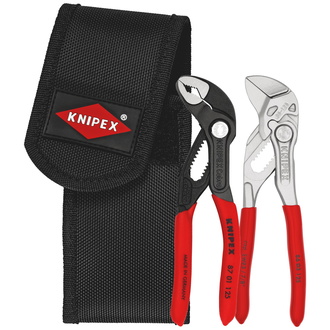 Knipex Mini-Zangenset in Werkzeuggürteltasche 1 x 86 03 125, 1 x 87 01 125 (SB-Karte/Blister)