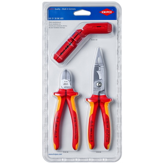 Knipex Elektro-Installationsset 1 x 13 86 200, 1 x 16 95 01 SB, 1 x 70 06 160