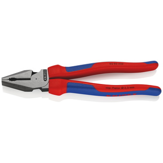 Knipex Kraft-Kombizange, mit Mehrkomponenten-Hüllen, schwarz atramentiert 225 mm