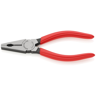 Knipex Kombizange, mit Kunststoff überzogen, schwarz atramentiert, 140 mm