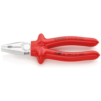 Knipex Kombizange tauchisoliert, VDE-geprüft verchromt 200 mm