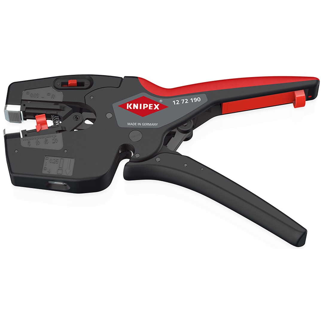 Knipex NexStrip Elektriker-Multiwerkzeug mit rutschhemmenden Kunststoff-Hüllen 190 mm