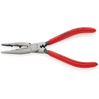 Knipex Verdrahtungszange, mit Kunststoff überzogen, schwarz atramentiert, 160 mm