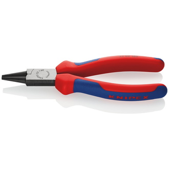 Knipex Rundzange, mit Mehrkomponenten-Hüllen, schwarz atramentiert 160 mm