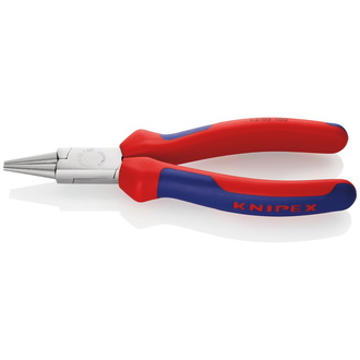 Knipex Rundzange, mit Mehrkomponenten-Hüllen, verchromt 160 mm