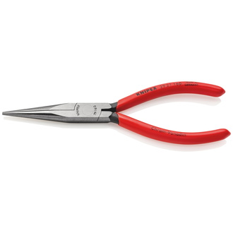 Knipex Telefonzange, mit Kunststoff überzogen, schwarz atramentiert, 160 mm, flach-runde Backen