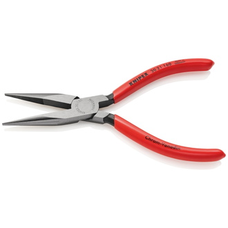 Knipex Langbeckzange, mit Kunststoff überzogen, schwarz atramentiert, 160 mm (SB-Karte/Blister), Art.Nr. 30 21 160 SB