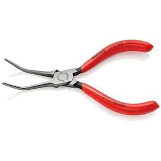 Knipex Greifzange (Nadelzange), mit Kunststoff überzogen, schwarz atramentiert, 160 mm (SB-Karte/Blister), Art.Nr. 31 21 160 SB