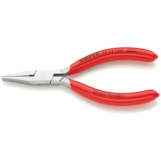 Knipex Greifzange für Feinmechanik mit Kunststoff überzogen verchromt 125 mm, flache Backen