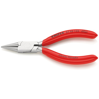 Knipex Greifzange für Feinmechanik mit Kunststoff überzogen verchromt 125 mm, runde Backen