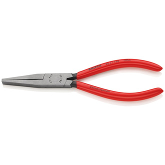 Knipex Mechanikerzange, mit Kunststoff überzogen, schwarz atramentiert, 190 mm, flache, breite Backen