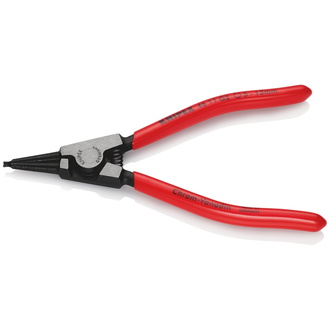 Knipex Sicherungsringzange für Greifringe auf Wellen, mit Kunststoff überzogen, schwarz atramentiert, 140 mm, 5 - 13 mm