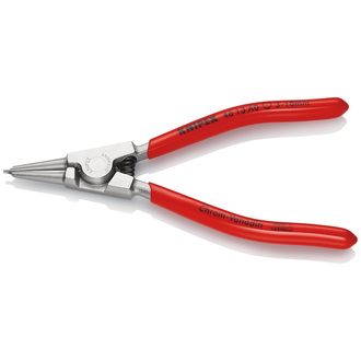 Knipex Sicherungsringzange für Außenringe auf Wellen mit Kunststoff überzogen verchromt 140 mm, 3 - 10 mm