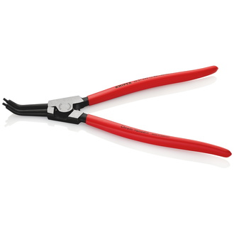 Knipex Sicherungsringzange für Außenringe auf Wellen 45° gewinkelt, mit Kunststoff überzogen, schwarz atramentiert, 310 mm