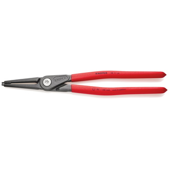 Knipex Präzisions-Sicherungsringzange für Innenringe in Bohrungen, mit rutschhemmendem Kunststoff überzogen, grau atramentiert 320 mm, Art.Nr. 48 11 J