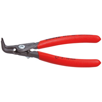 Knipex Präzisions-Sicherungsringzange für Außenringe auf Wellen, mit rutschhemmendem Kunststoff überzogen, grau atramentiert 130 mm, Art.Nr. 49 41 A01