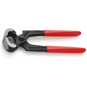 Knipex Kneifzange, mit Kunststoff überzogen, schwarz atramentiert, 160 mm